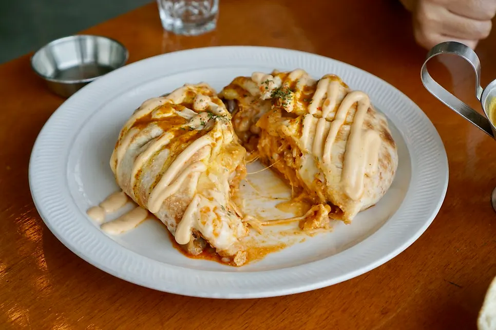 Rama & Babana's nasi goreng wrapped in flour dough