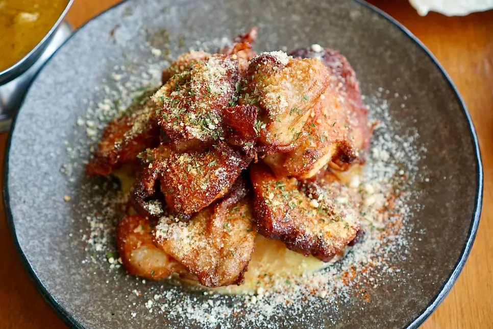 Full plate of tandoori cream chicken