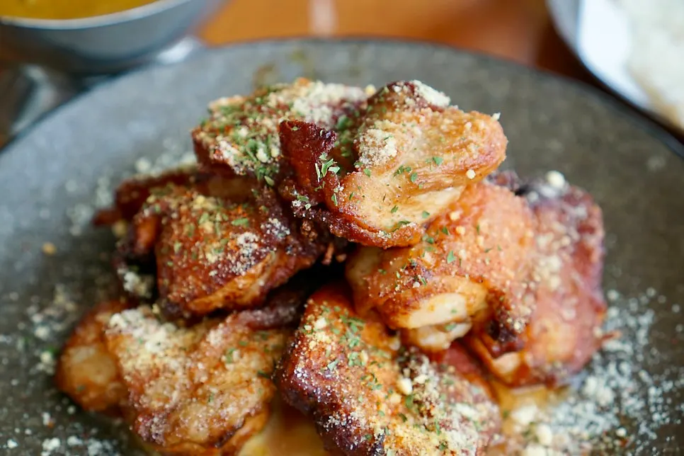 Close-up of boneless tandoori cream chicken