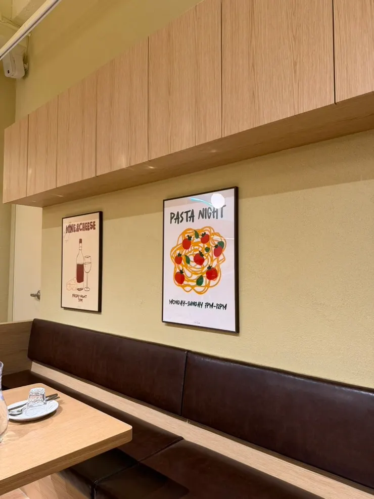 Interior of Raon Sik Tak Pangyo Branch with white-toned wood decor
