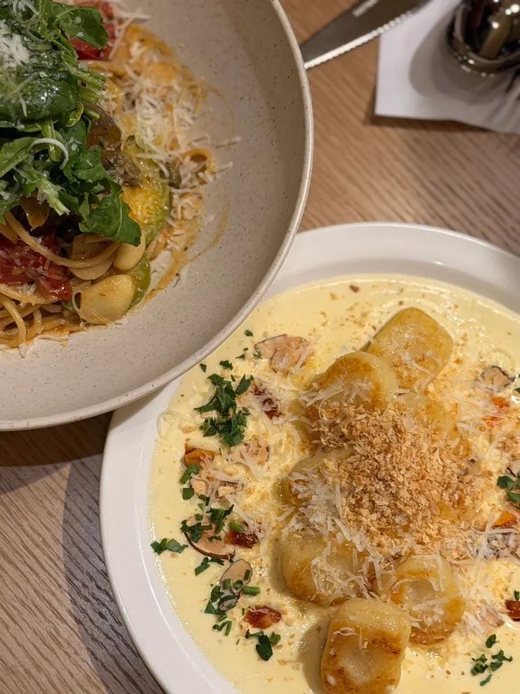 The signature cream potato gnocchi
