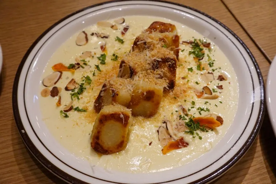 Raon Sik Tak's cream gnocchi in rich cream sauce