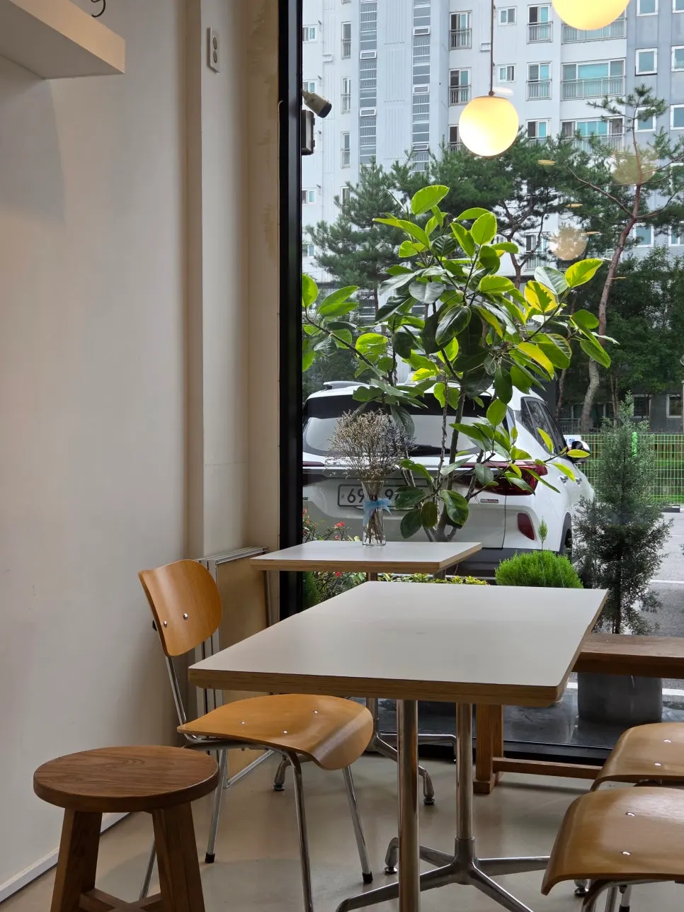 Interior space of Lapins café