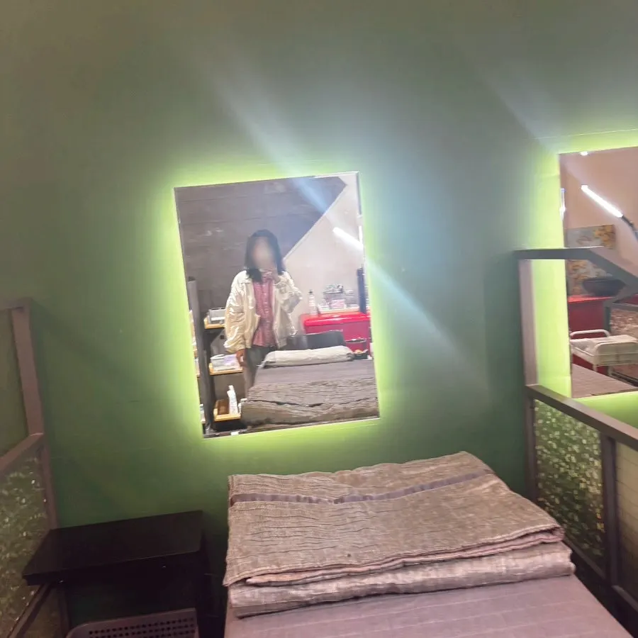 Starting LED lash extensions while lying on the treatment bed