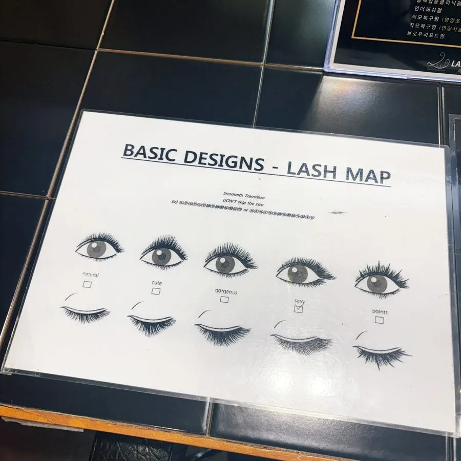 LED extension process, attaching each eye carefully