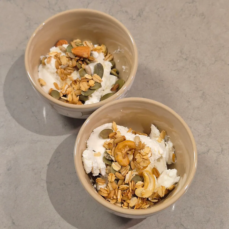 Large-size homemade granola baked in-house