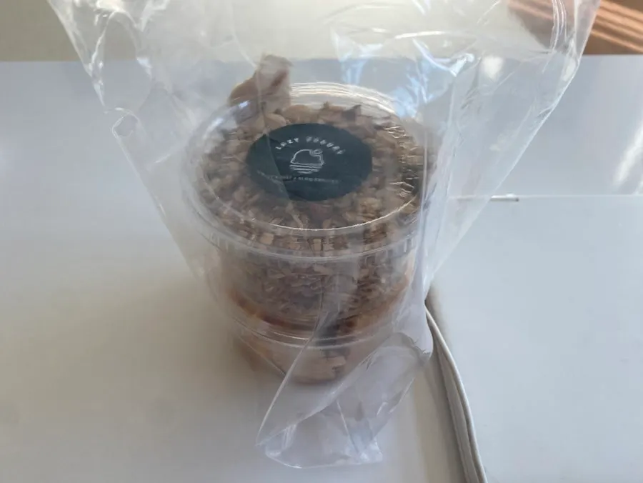 Granola from Lazy Yogurt packed separately