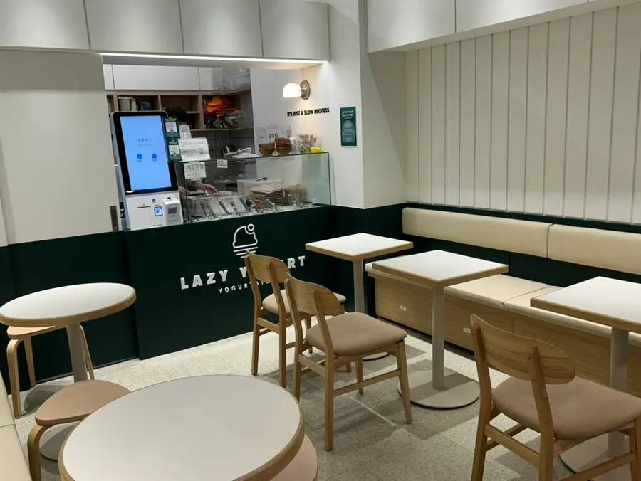 Bar table seating good for solo dining