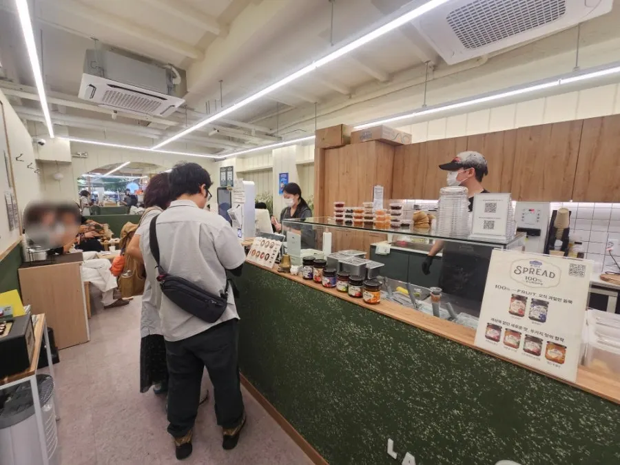 Interior packed with customers