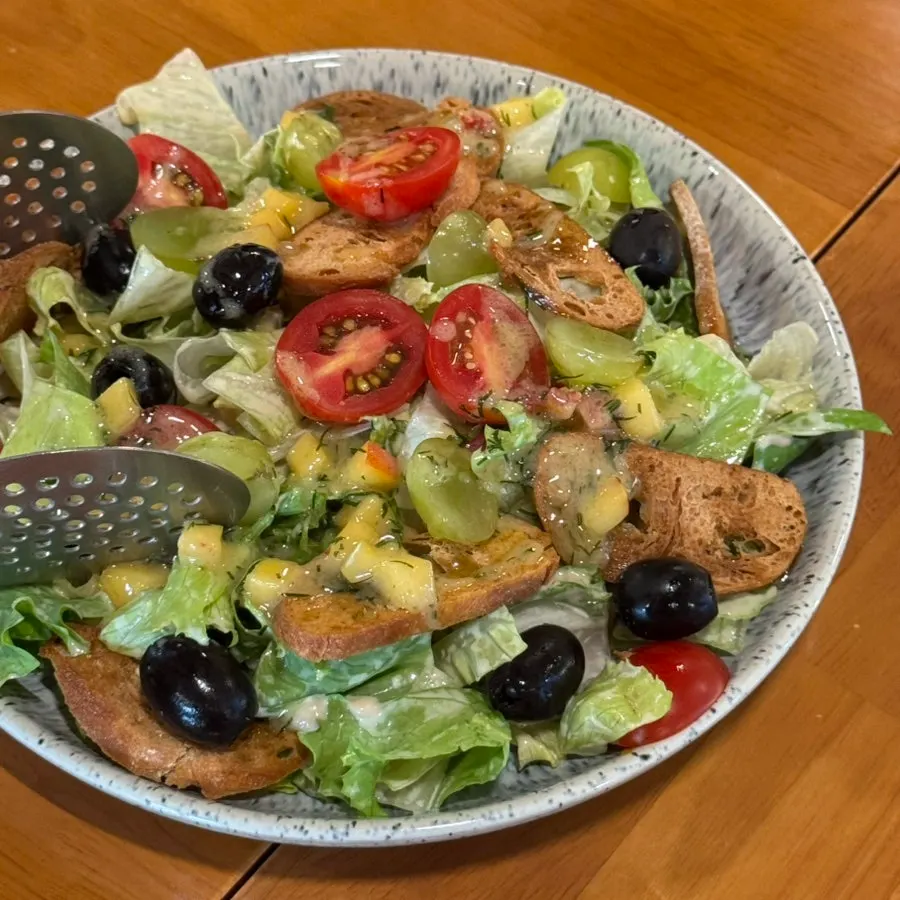Caesar salad included in the set
