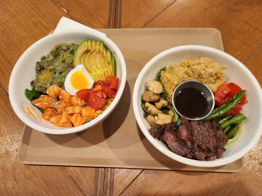 Dressing and topping add-on menu
