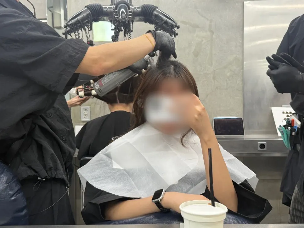 Applying scalp protectant before the dye