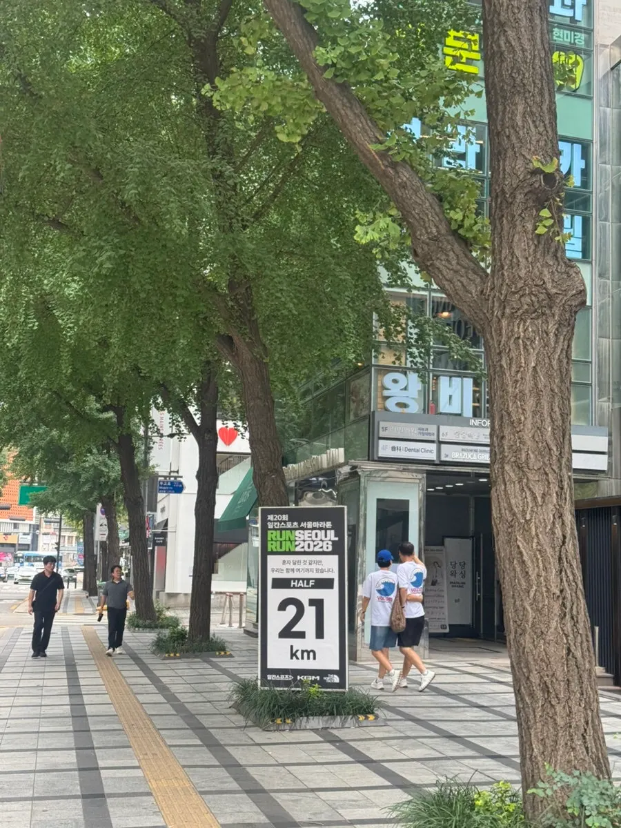 Walking path through a Gwanghwamun alley
