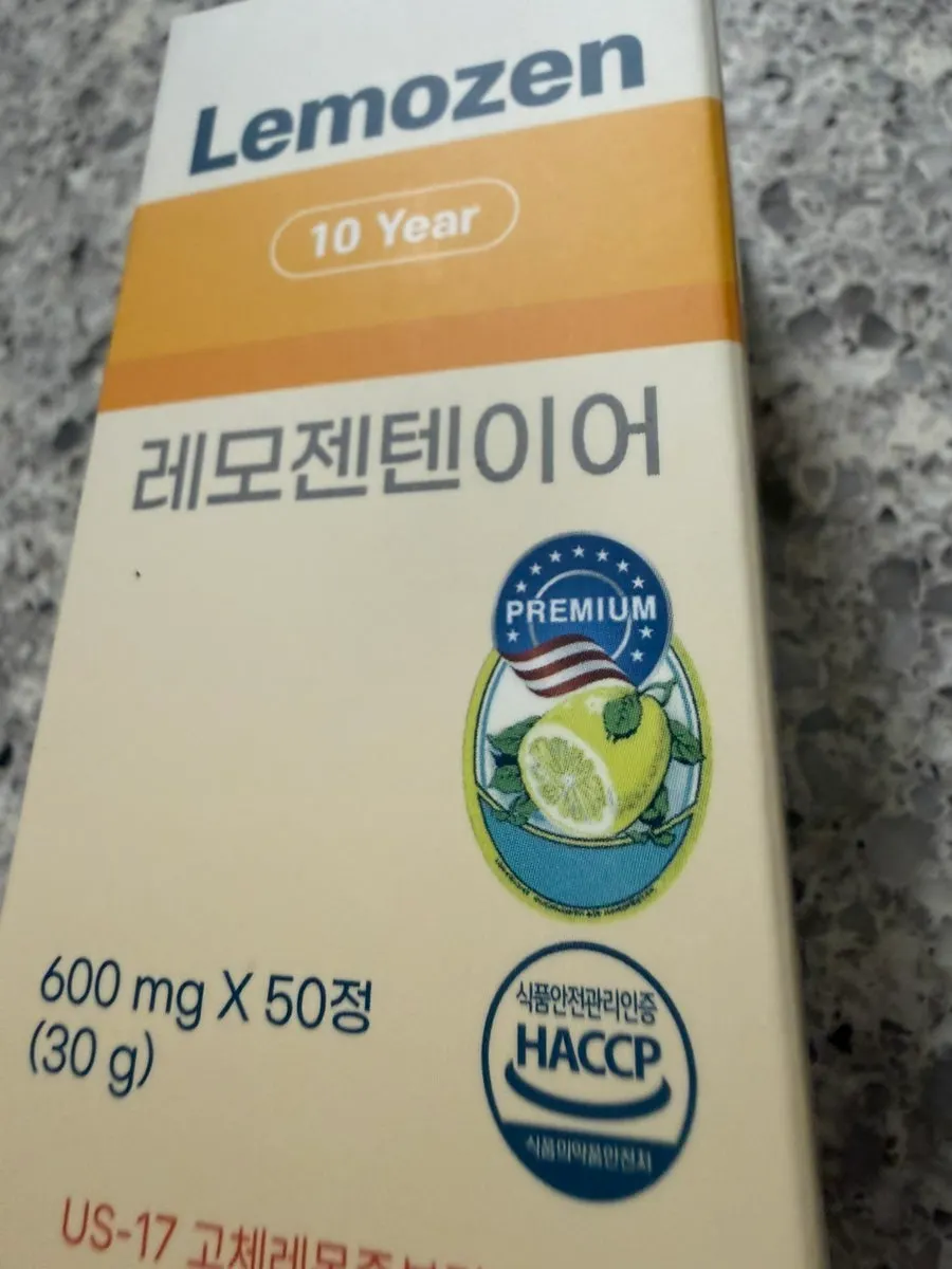 Lemozen Tenyear product I started taking as part of my daily routine