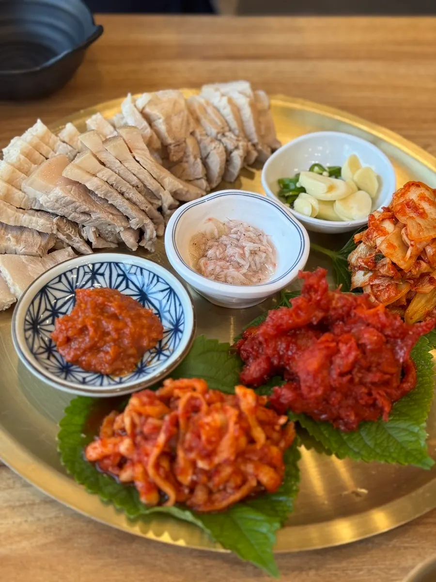 보쌈 소 2인용 한상 구성