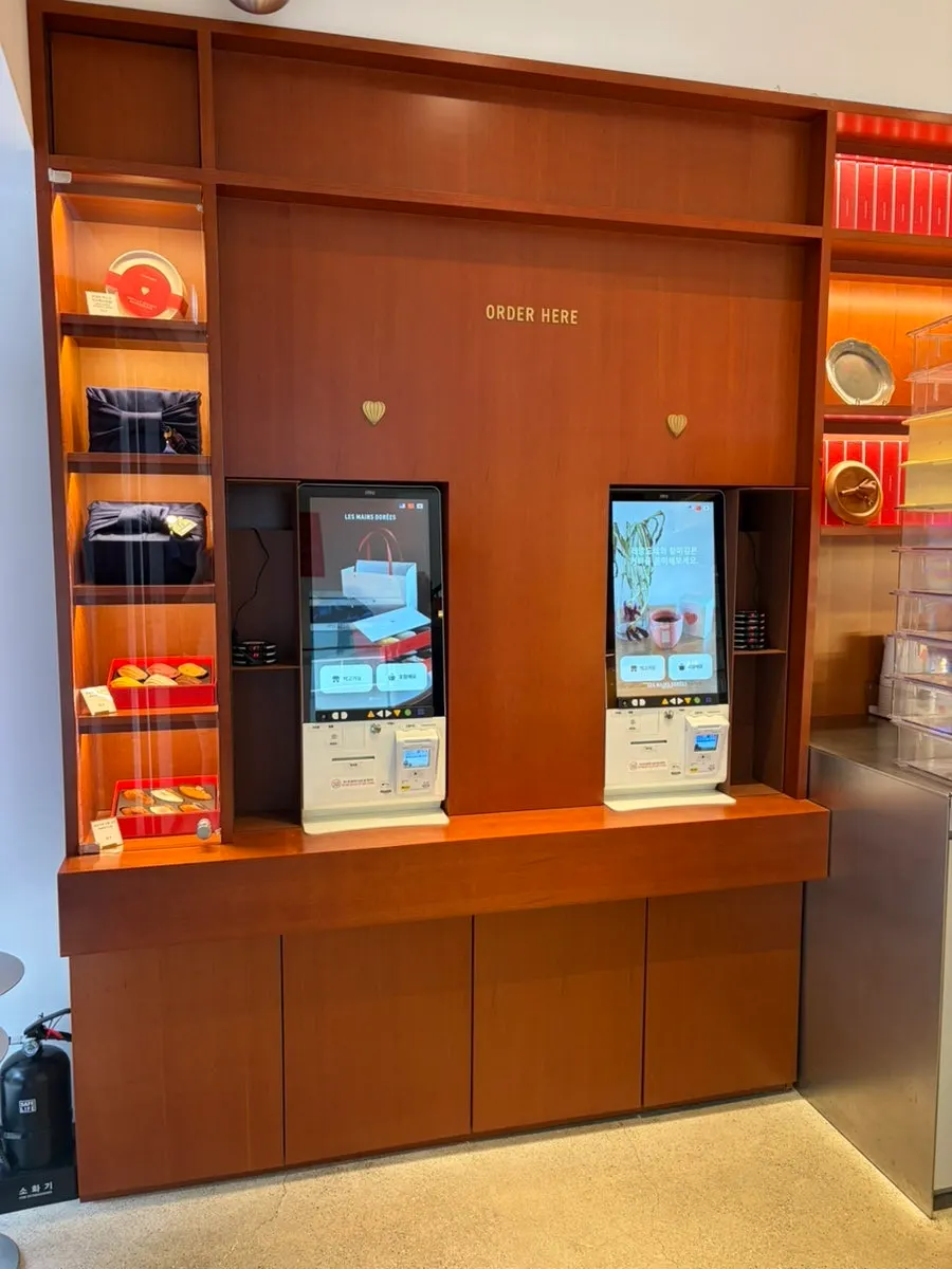 1st-floor dessert display with madeleines