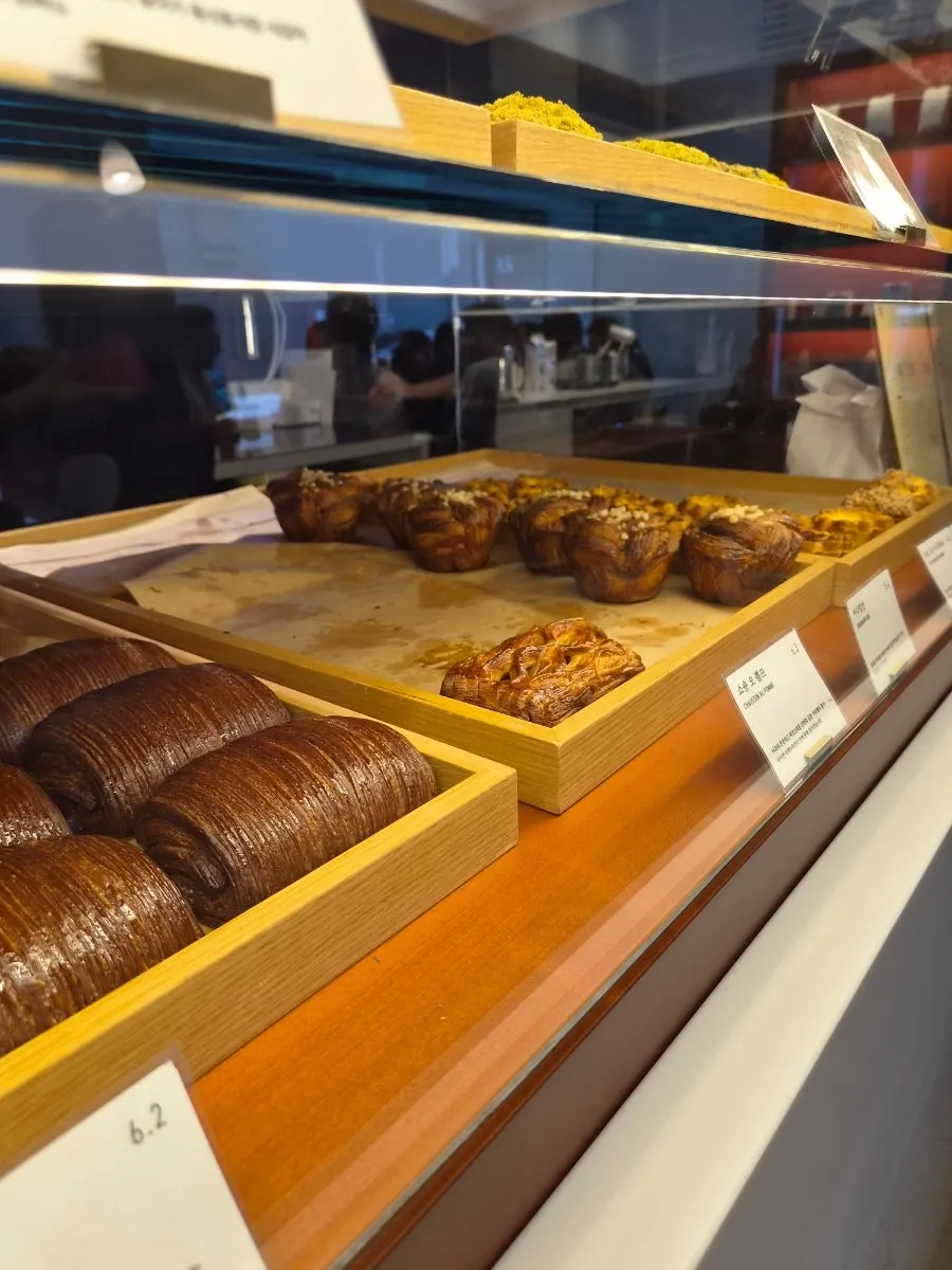 Best menu display including pistachio croissant