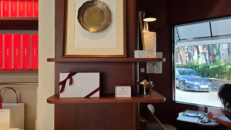 Bakery display case and coffee bar