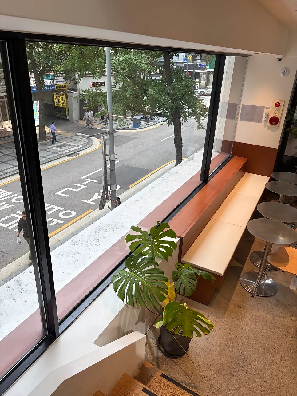 Window seating on Lemangdoré's 2nd floor