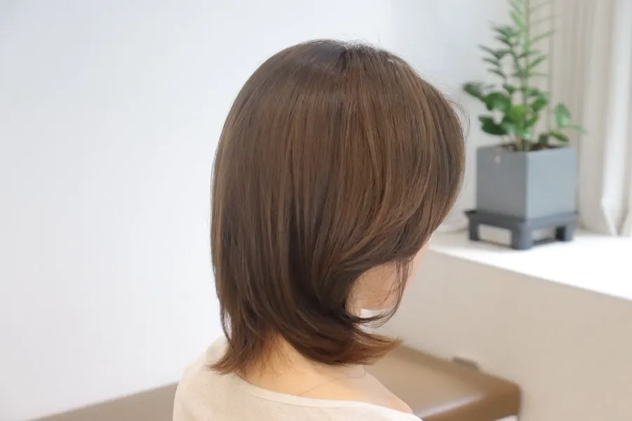 Back view of the finished hair color