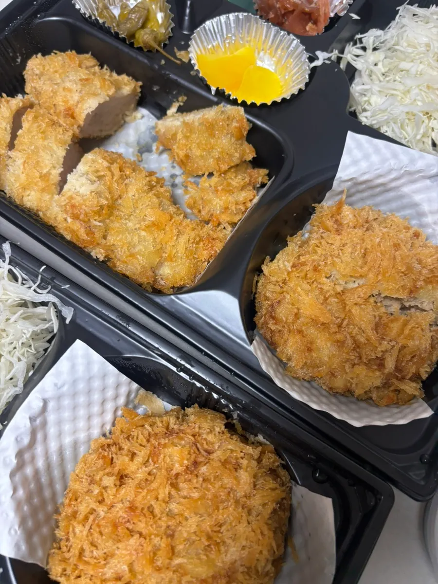 트러플 오일과 말돈소금에 찍은 돈카츠