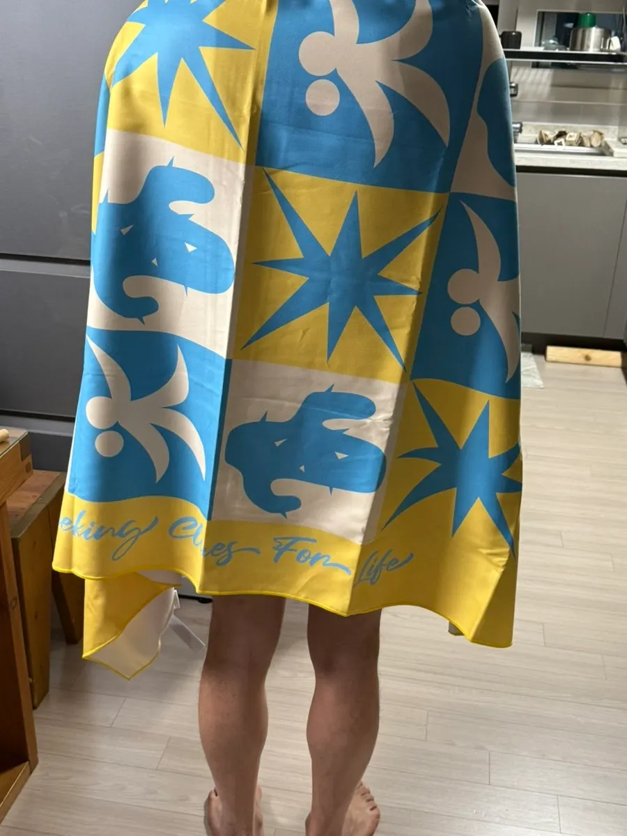 라이프클루 비치타월에 함께 들어 있던 설명서
