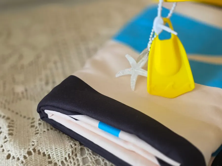 Lifeclue towel packed in a small waterproof bag