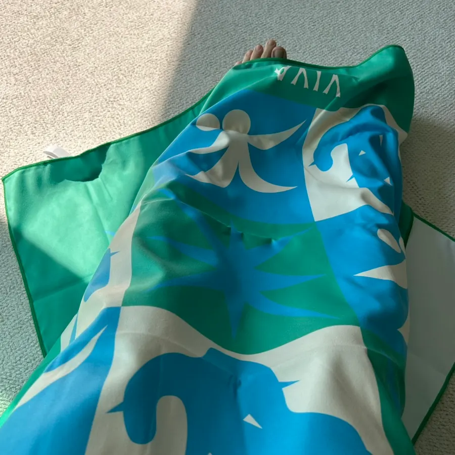 Lifeclue Beach Towel used as a picnic accessory