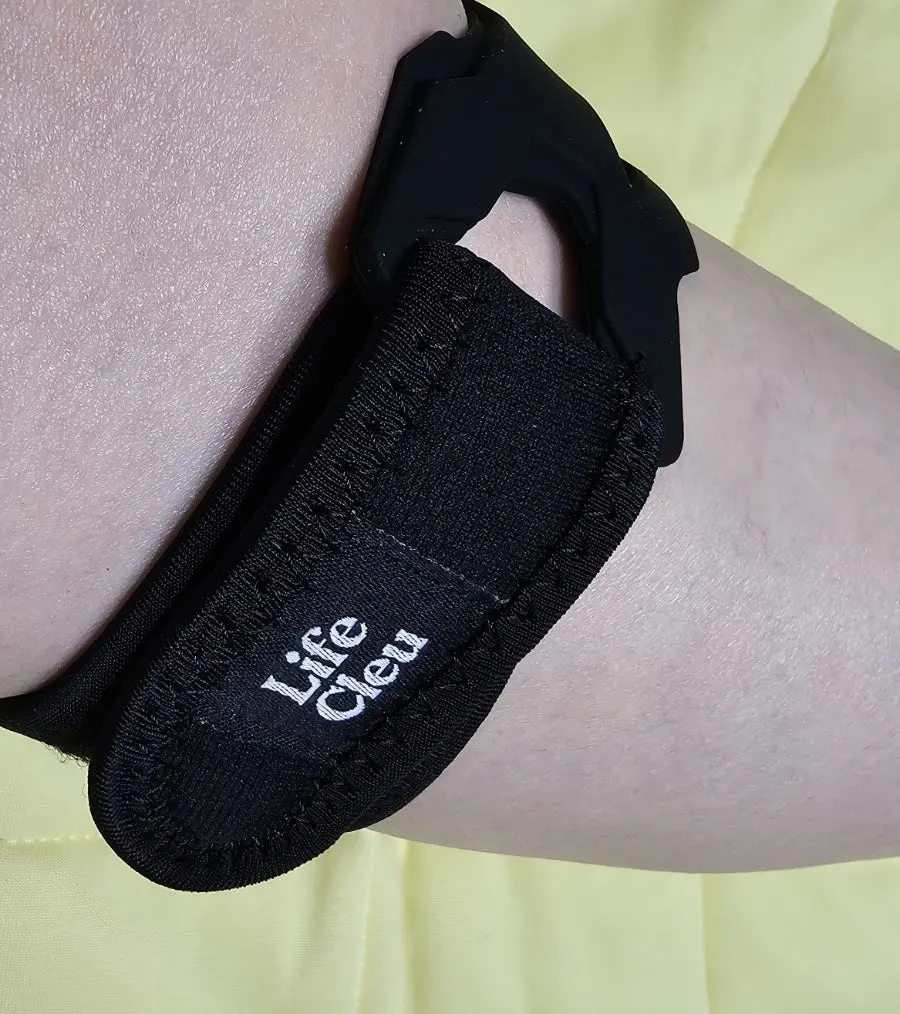 Rounded Velcro finish on the Lifeclue knee brace