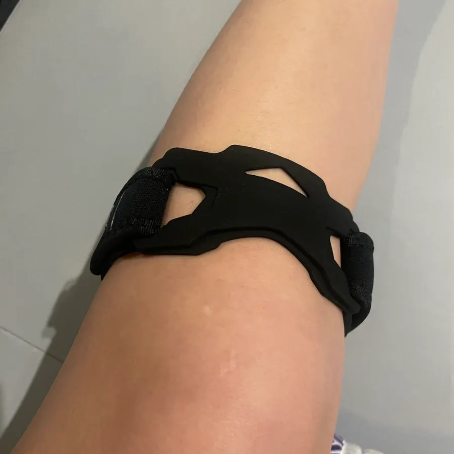 Powerhold knee brace worn while exercising