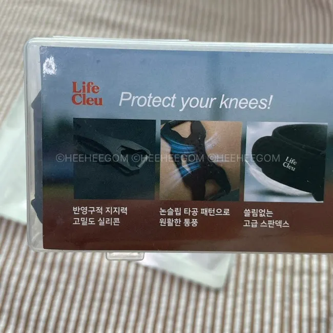 유연한 실리콘 패드가 있는 무릎보호대