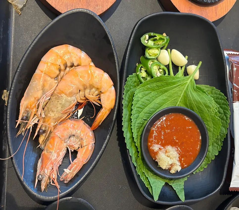 Plate of fried squid and fried sweet potato