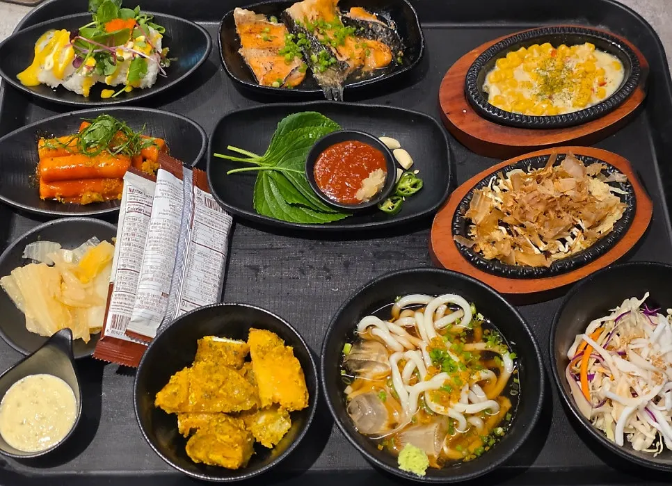 Complimentary starter dishes at Rigo Susan