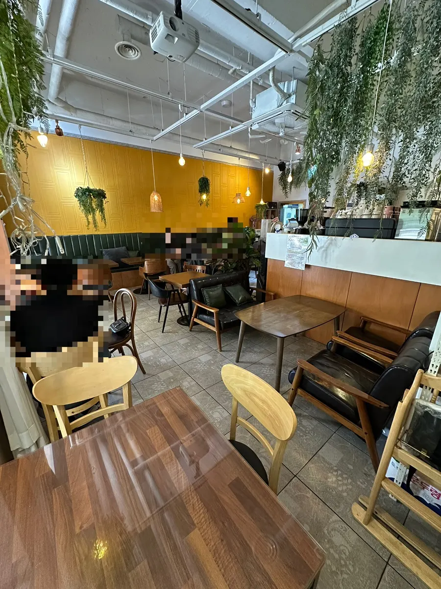 Sunny outdoor terrace seating at Like Like Ilsan Juyeop Branch