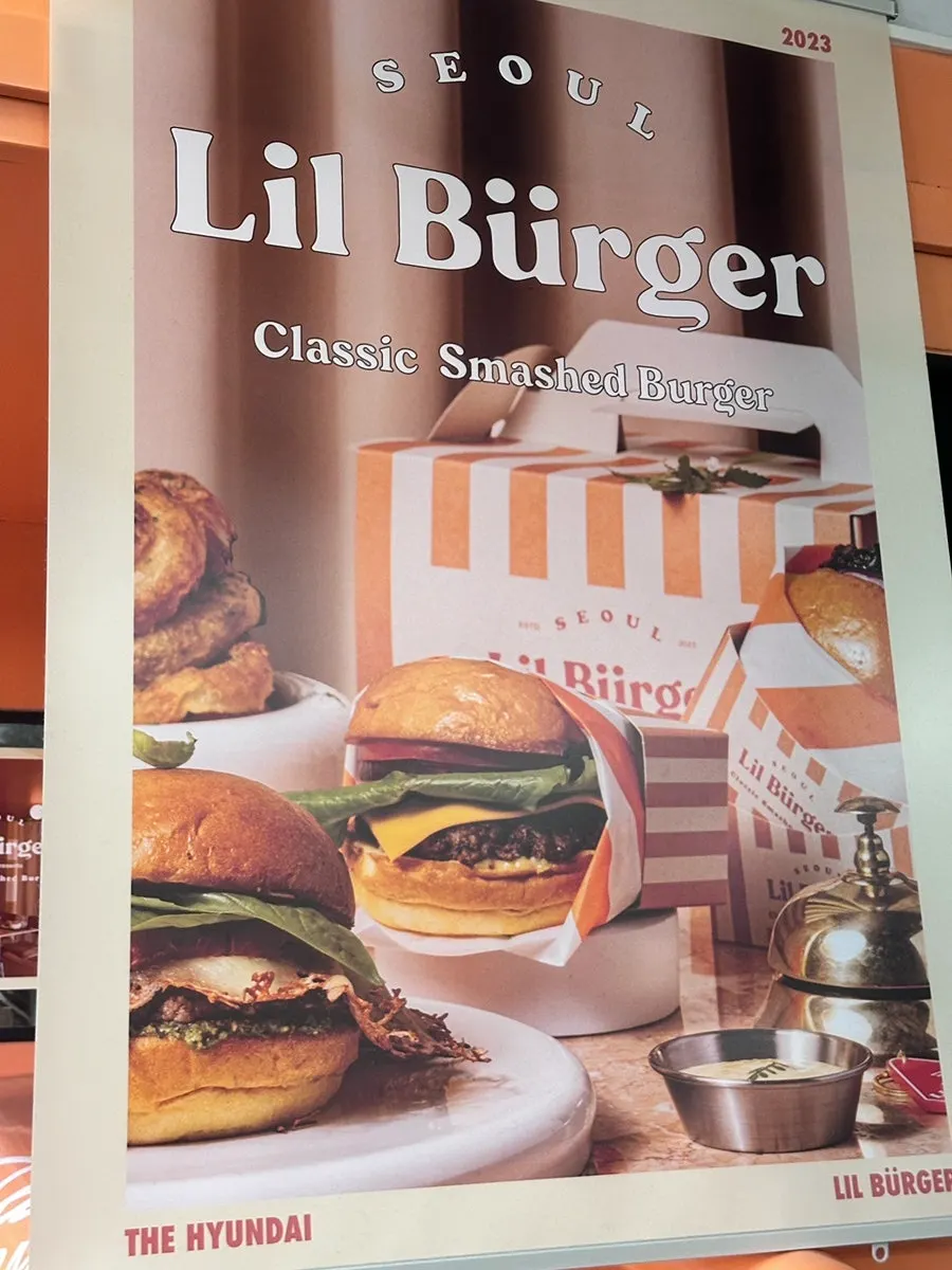 Lil' Burger's orange food truck