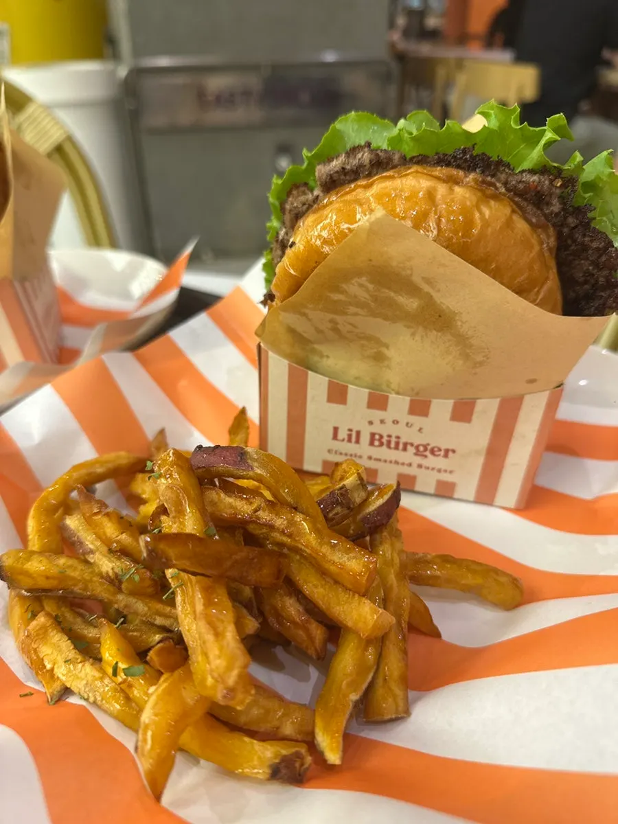 Classic Burger set at Lil' Burger