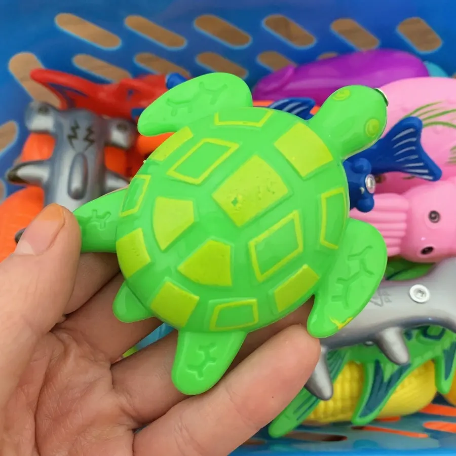 Detail of fishing-play components