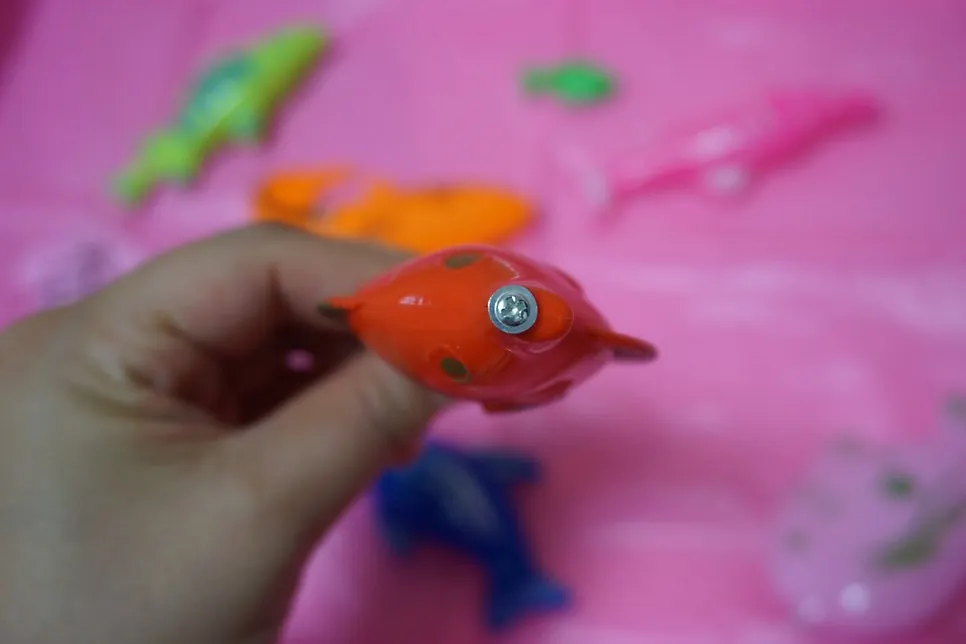 Toddler toy caught with magnets