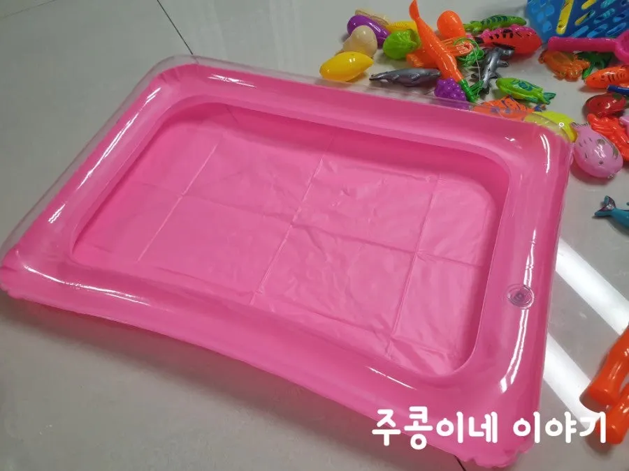 바람을 넣어 완성한 미니튜브