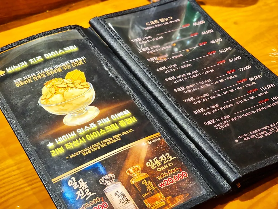 Value set menu information board