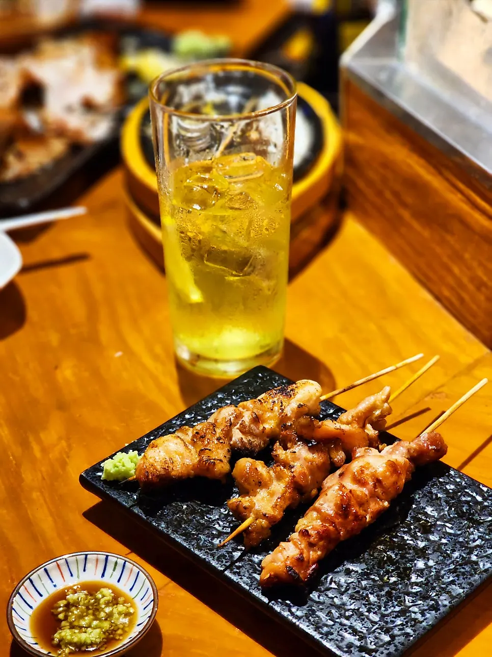 Plate of grilled rockfish with lemon