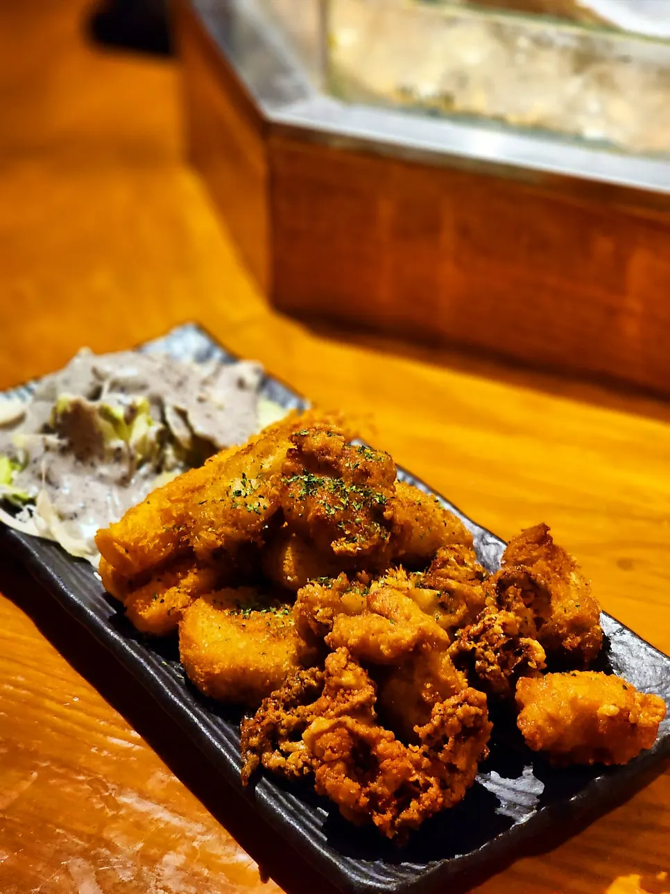 Close-up of chicken thigh skewers