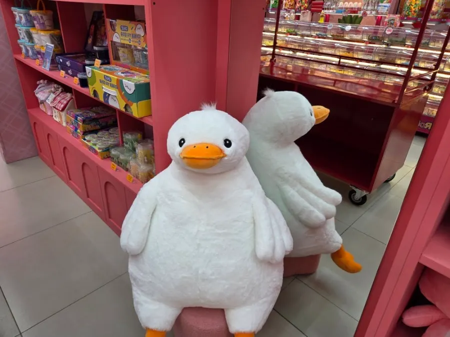 Cutely decorated interior of the snack shop