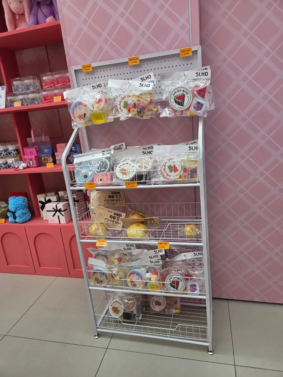 Display shelf of SLKO slime products