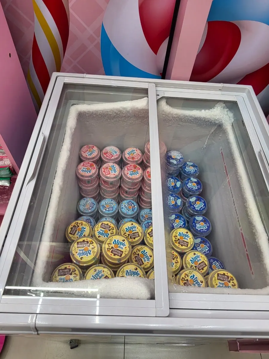 Drinks section to buy along with snacks