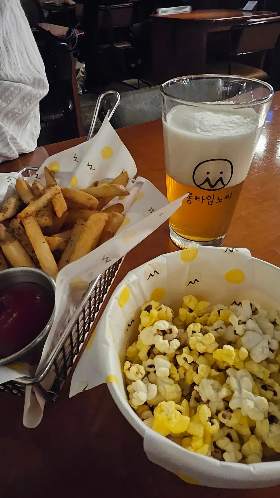 A plate of fries ordered as a round-two order