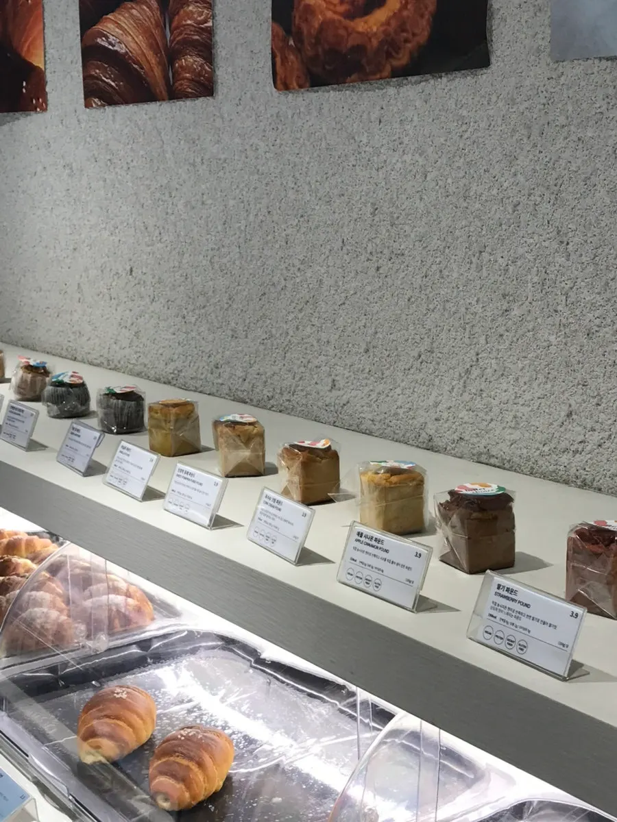 Bread corner with scones and pastries