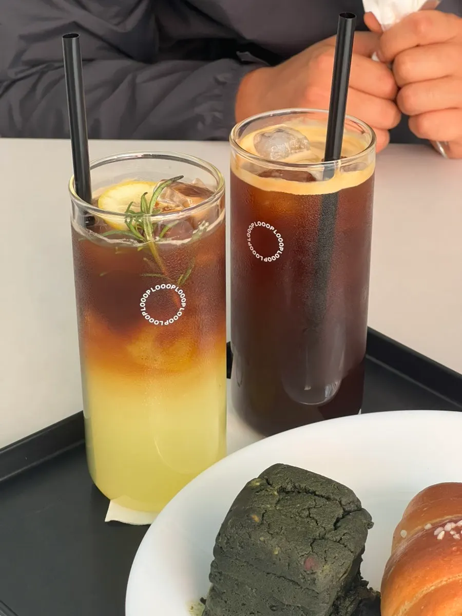 아메리카노와 레모니카노, 소금빵 주문 세팅