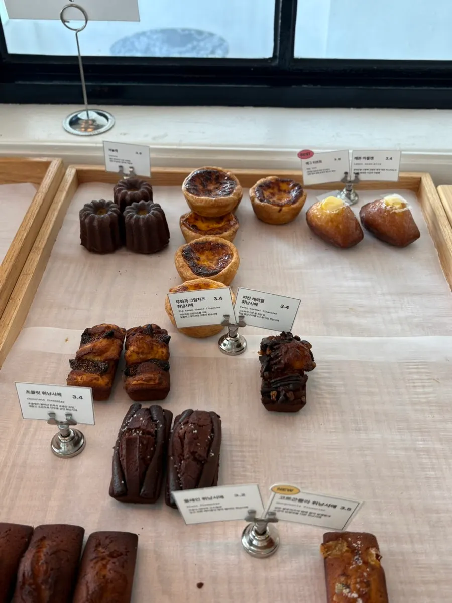 Bread and desserts on display at Low & Sweet Bakery