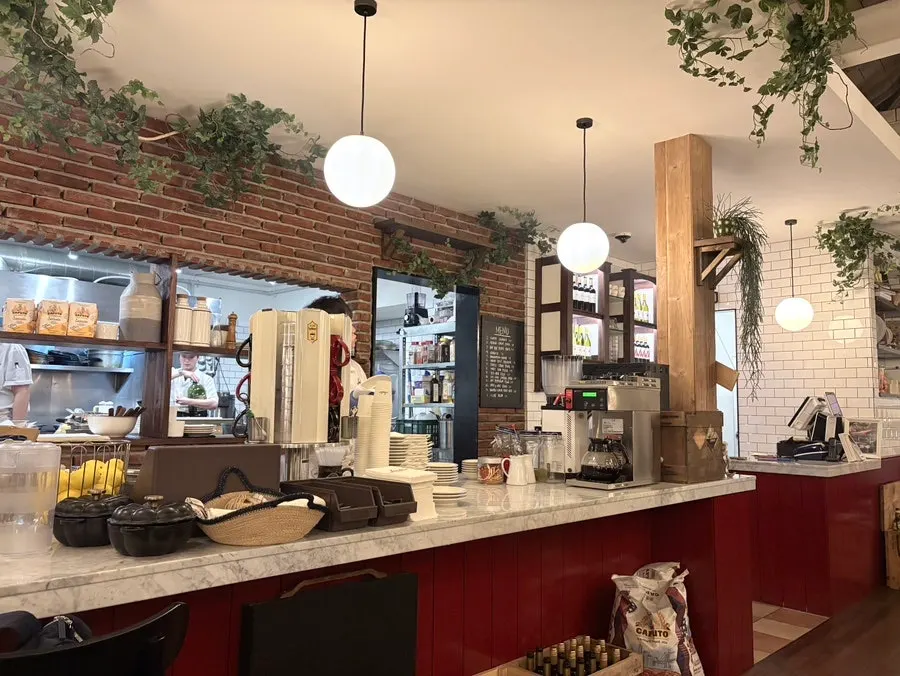 Interior design details at Low Five Anguk